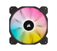 Corsair iCUE SP140 RGB ELITE Performance 140 mm Kit de Deux Ventilateurs avec Lighting Node CORE (Technologie CORSAIR AirGuide, Huit LED Paramétrables, Silencieux Niveau Sonore 18 dBA) Noir