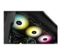 Corsair iCUE SP140 RGB ELITE Performance 140 mm Kit de Deux Ventilateurs avec Lighting Node CORE (Technologie CORSAIR AirGuide, Huit LED Paramétrables, Silencieux Niveau Sonore 18 dBA) Noir