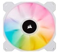 Corsair Ventilateur iCUE SP140 RGB ELITE 140 mm PWM AirGuide 8 LED RGB 18 dBA Blanc