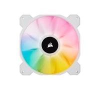 Corsair Kit ventilateurs iCUE SP140 RGB ELITE 2x140 mm – AirGuide, iCUE Lighting Node CORE, Blanc