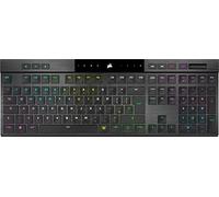 CORSAIR K100 AIR WIRELESS RGB Clavier de jeu mécanique ultra fin - Switchs tactiles CHERRY MX à profil bas - Bluetooth à faible latence - Compatible iCUE - PC, Mac, PS5, PS4, Xbox - QWERTY