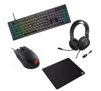 Corsair K55 Core Clavier + Harpoon RGB Pro Souris + HS35 v2 Surround Casque + MM100 Souris Bundle Gaming