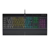 Corsair K55 RGB Pro Clavier de Jeu Filaire à Membrane IP42 Résistant à la Poussière et Aux éclaboussures 6 Touches Macro Intégrat