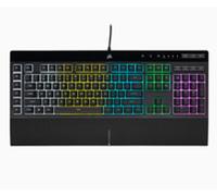 Corsair K55 RGB PRO - Taille complète (100%) - USB - QWERTY - RGB LED - noir