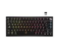Corsair K65 PLUS Clavier de jeu mécanique sans fil 75 % RVB remplaçable à chaud - Commutateurs tactiles MLX prélubrifiés - Double couche d'absorption du bruit - Touches PBT - QWERTY UK - Noir