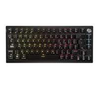 Corsair K65 Plus Wireless 75% RGB Clavier Mécanique de Jeu Interchangeable à Chaud - Interrupteurs Tactiles MLX Fusion Prélubrifiés - PBT Keycaps - QWERTY ES - Noir