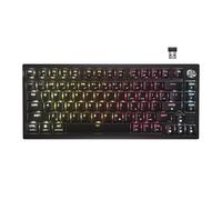 Corsair K65 Plus Wireless 75% RGB Hot-Swappable Clavier Mécanique de Jeu - Commutateurs Tactiles Prélubrifiés Corsair MLX Fusion - Deux Couches d'atténuation du Bruit - PBT Keycaps - QWERTY NA - Noir