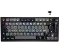Corsair K65 Plus Wireless 75% RGB Mechanical Gaming Clavier - Commutateurs Linéaires MLX Red Pré-Lubrifiés - Keycaps PBT Dye-Sub - Compatible iCUE - PC, PS5, PS4, Xbox - AZERTY FR - Noir/Gris