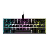 Corsair K65 RGB Mini 60% Clavier mécanique Filaire pour Jeux - Interrupteurs Cherry MX Rouge - Claviers PBT Double-Shot - Compatible avec iCUE - QWERTY ES - PC, Mac, Xbox - Noir
