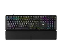 Corsair K70 CORE RGB Clavier de jeu mécanique avec repose-poignets - Commutateurs linéaires MLX rouges pré-lubrifiés - Amortissement du son - Cadran de contrôle multimédia - Compatible iCUE -