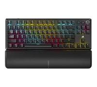 CORSAIR K70 CORE RGB - Clavier - TKL - backlit - sans fil - 2.4 GHz, Bluetooth - QWERTY - US - commutateur : CORSAIR MLX Red - noir