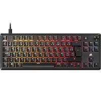 Clavier gaming mecanique CORSAIR K70 CORE TKL RGB - Switchs lineaires CORSAIR MLX Red v2 - Insonorisation - Molette rotative - Stockage embarque