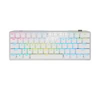 Corsair K70 PRO Mini clavier de jeu mécanique sans fil RVB 60 % - Sous-1 ms sans fil, commutateurs Cherry MX marron remplaçables, cadre en aluminium, touches PBT double Shot - Disposition NA, QWERTY - Blanc