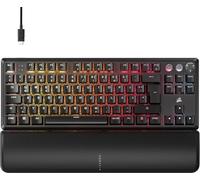 Corsair K70 PRO TKL RGB Clavier de Jeu Mécanique Filaire Magnétique MGX HyperDrive Pré-Lubrifié Commutateur Réglable Dégagement Rapide avec Effet Hall 8000Hz QWERTZ Noir