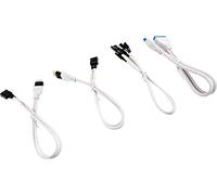 Corsair Kit d’extension gainé pour panneau avant Premium, USB, Blanc, 30 cm