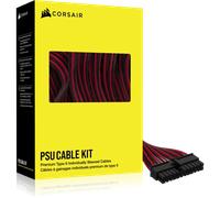 CORSAIR Kit de démarrage de câbles d’alimentation à gainage individuel type 5 Premium, rouge/noir New