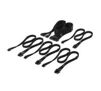 CORSAIR Kit de démarrage de câbles d'alimentation Elite Premium Type-4 gainés individuellement - Noir New