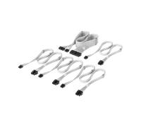 CORSAIR Kit de démarrage de câbles d'alimentation Elite Premium Type-5 gainés individuellement - Blanc New