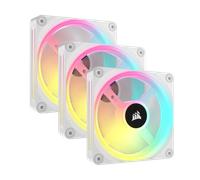 CORSAIR Kit de démarrage ventilateurs PWM 120 mm iCUE LINK QX120 RGB avec iCUE LINK System Hub - Blanc New