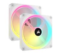 CORSAIR Kit de démarrage ventilateurs PWM 140 mm iCUE LINK QX140 RGB avec iCUE LINK System Hub - Blanc New
