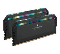 CORSAIR Kit de mémoire DOMINATOR PLATINUM RGB 32 GO (2 x 16 GO) DDR5 DRAM 6 000 MHz C30 - Noir New