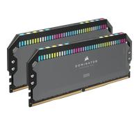 Kit Barrettes mémoire 32Go (2x16Go) DIMM DDR5 Corsair Dominator Platinum RGB 6000MHz AMD Expo (Gris)