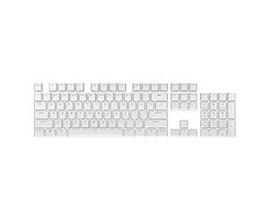 CORSAIR Kit de touches PBT DOUBLE SHOT PRO-Touches PBT double shot-Blanc arctique-Rangée inférieure standard-Surface texturée-Parois de 1,5 mm d'épaisseur-Amortisseurs à joints toriques(CH-9911040-NA)