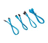 CORSAIR Kit d'extension gainé pour panneau avant (30 cm) - Bleu