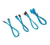 Kit d’extension gainé pour panneau avant CORSAIR Premium 30 cm, Bleu