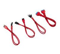 CORSAIR Kit d'extension gainé pour panneau avant (30 cm) - Rouge Rouge G