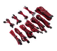 Kit pro de câbles CORSAIR Premium PSU Cables pour alimentation type 4 Gen 4 avec gainage multi-brins - rouge/noir