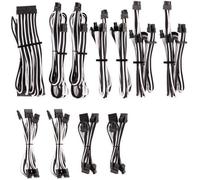 CORSAIR Kit pro de câbles pour alimentation à gainage individuel de type 4 Gen 4 Premium - blanc/noir New