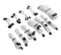 CORSAIR Kit pro de câbles Premium PSU Cables pour alimentation type 4 Gen 4 avec gainage multi-brins pour Ordinateur - Blanc