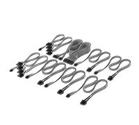 CORSAIR Kit professionnel de câbles d'alimentation Elite Premium Type-4 gainés individuellement - Noir/Blanc New