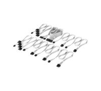 CORSAIR Kit professionnel de câbles d'alimentation Elite Premium Type-5 gainés individuellement - Blanc New
