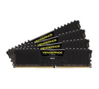 Kit Barrettes mémoire 32Go (4x8Go) DIMM DDR4 Corsair Vengeance LPX 2666Mhz (Noir)