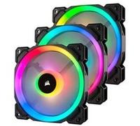 CORSAIR LL Series LL120 RGB Dual Light Loop - Ventilateur châssis - 120 mm - blanc, bleu, jaune, rouge, vert, orange, violet - 12 cm (pack de 3) G
