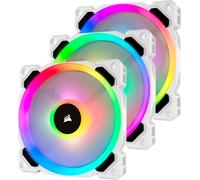 CORSAIR LL Series LL120 RGB Dual Light Loop - Ventilateur de boîtier - 120 mm - blanc, bleu, jaune, rouge, vert, orange, violet (pack de 3)
