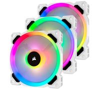 CORSAIR Ventilateur LL120 Pro LED RGB 120mm Blanc (Pack de 3) - (CO-9050092-WW)