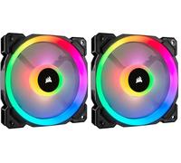 Corsair LL120 RGB, Ventilateur de Boitier Dual Light Loop RGB LED PWM 120mm (Single Pack) (Lot de 2)