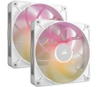 CORSAIR Lot de 2 Ventilateurs de boitier iCue Link RX Max RGB - 14cm (Blanc)