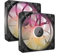 Corsair Ventilateur iCUE Link RX140 Max RGB 140 mm PWM - Pression statique élevée - Pack 2 Noir