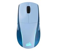 Corsair M75 Souris de jeu légère sans fil RVB pour Mac, 26 000 DPI, boutons latéraux interchangeables, commutateurs optiques, compatible iCUE, bleu glacial