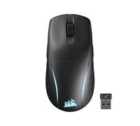 Corsair M75 Souris de jeu sans fil RVB légère FPS - 26 000 DPI - Boutons latéraux interchangeables - Compatible iCUE - PC - Noir