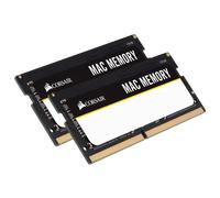 Corsair Mac Memory SODIMM 32Go (2x16Go) DDR4 2666MHz CL18 Mémoire pour Systèmes Mac, Qualifiée Apple - Noir