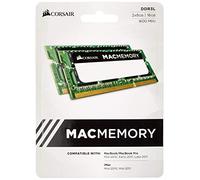 Corsair Mac Memory SODIMM 16Go (2x8Go) DDR3L 1600MHz CL11 Mémoire pour Systèmes Mac, Qualifiée Apple - Noir