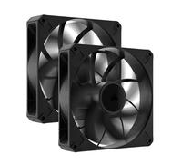 CORSAIR Max RS140 PWM Ventilateurs Épais de 140 mm - Pression Statique Élevée - Conception en Polymère à Cristaux Liquides - Lot de Deux - Noir