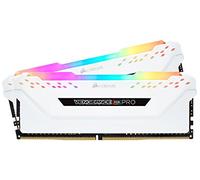 Kit Barrettes mémoire 16Go (2x8Go) DIMM DDR4 Corsair Vengeance Pro RGB 3200Mhz (Blanc)