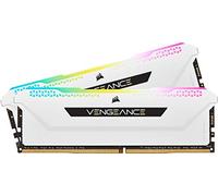 Corsair Mémoire de Bureau Vengeance RGB Pro SL 16 Go (2x8 Go) DDR4 Jusqu'à 3600MHz (PC4-28800) C18 1,35 V - Blanche Noir