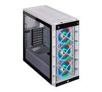CORSAIR Boîtier connecté iCUE 465X RGB - ATX Moyen-Tour - RGB - Blanc (CC-9011189-WW)